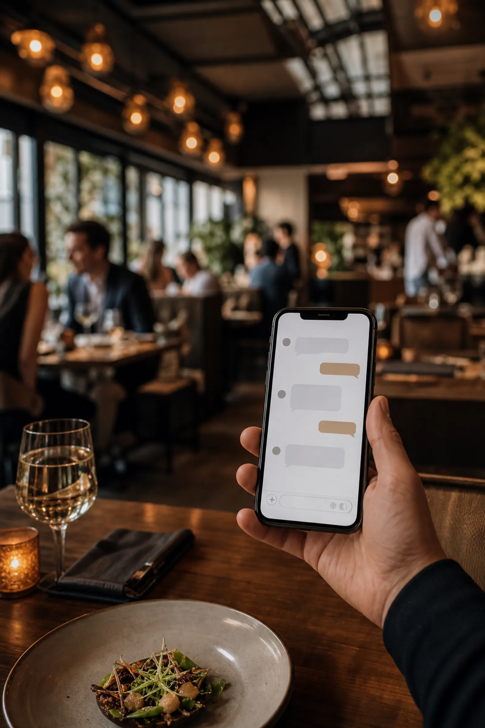 Guest ordering with a phone