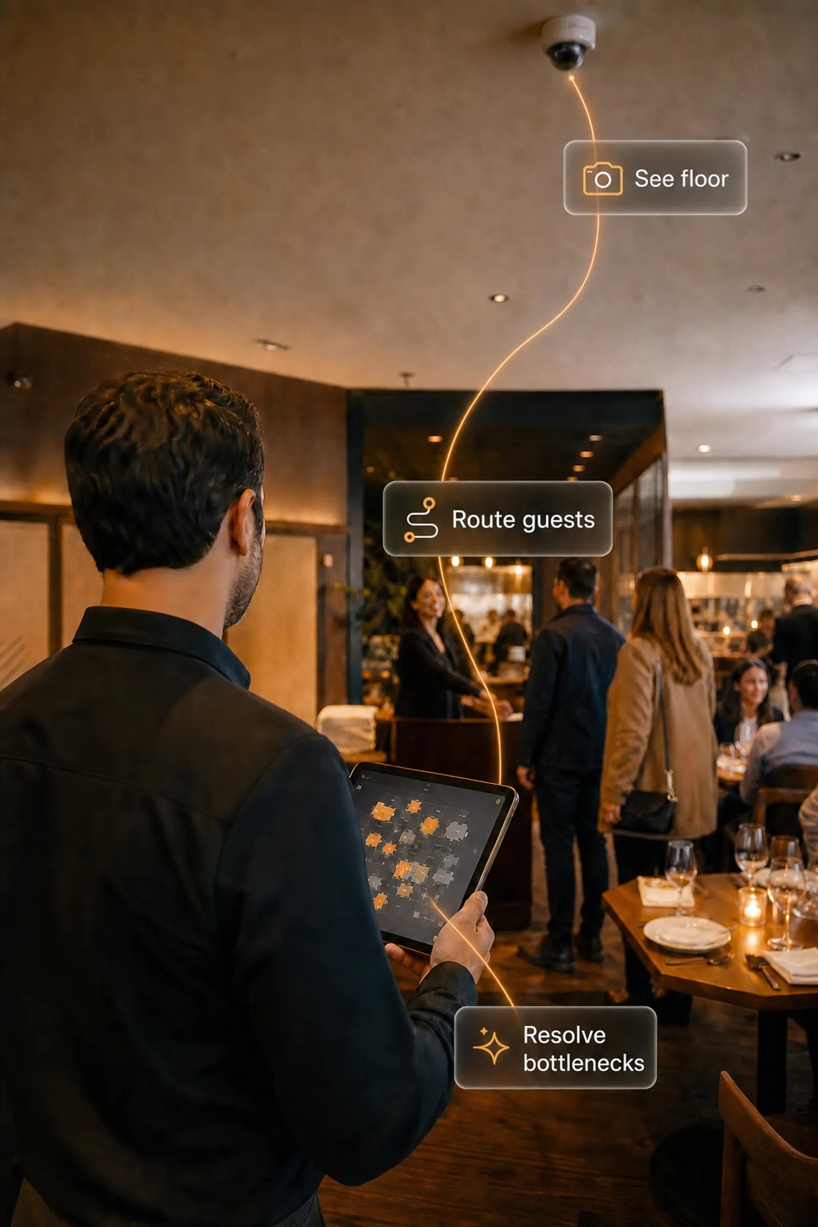 Restaurant operator using Orderly Floor
